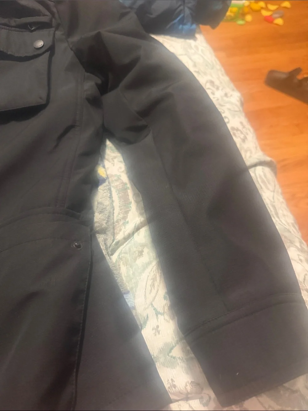 Calvin Klein Men's Black Utility Jacket with Flap Pockets